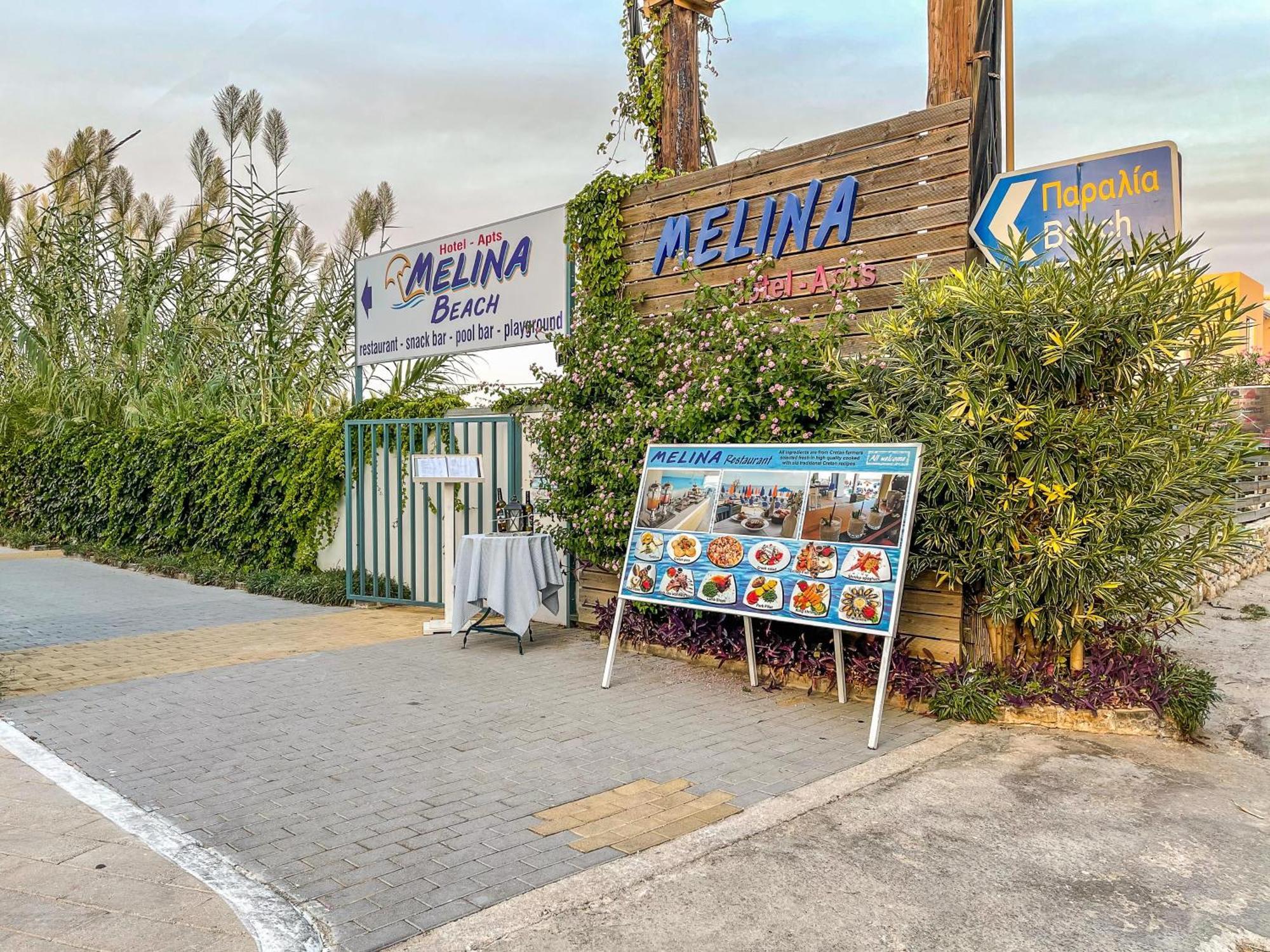 Melina Beach Aparthotel Platanias  Exterior photo